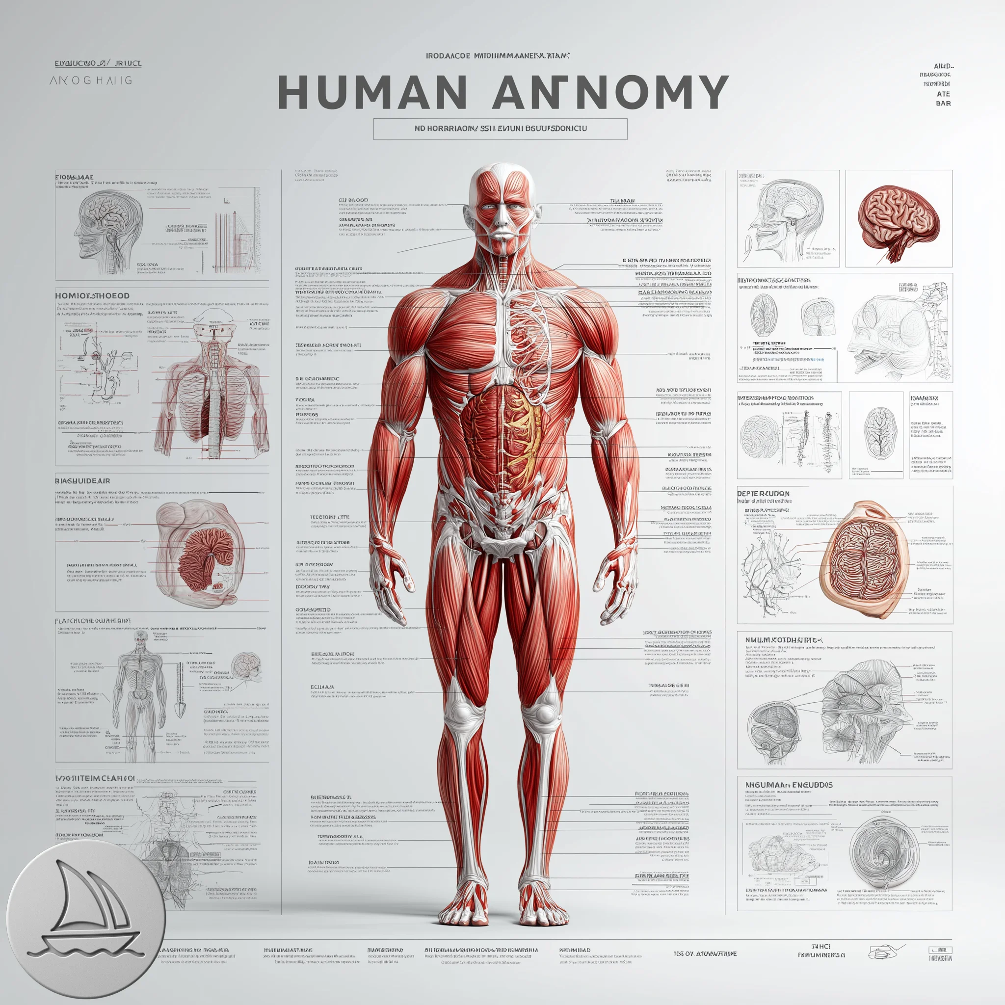Midjourney Anatomy Poster