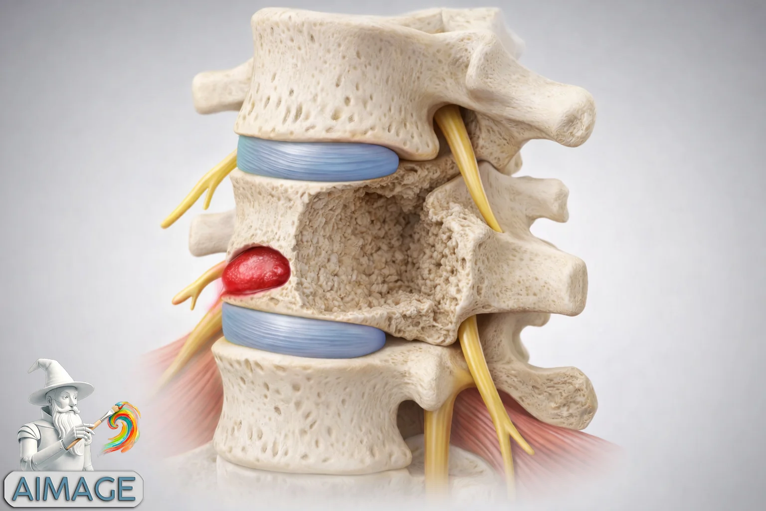 AIMAGE L4 herniated disc attempt